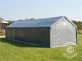 Storage shelter PRO 4x12x2x3.1 m, PVC, Grey