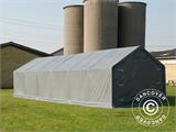 Storage shelter PRO 4x12x2x3.1 m, PVC, Grey