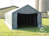 Storage shelter PRO 4x12x2x3.1 m, PVC, Grey