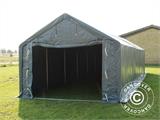 Storage shelter PRO 4x12x2x3.1 m, PVC, Grey