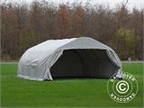 Portable double garage 5.4x6x2.9 m PVC, Grey