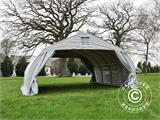 Portable double garage 5.4x6x2.9 m PVC, Grey