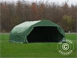 Portable double garage 5.4x6x2.9 m PVC, Green