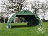 Portable double garage 5.4x6x2.9 m PVC, Green