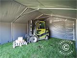 Storage shelter PRO 5x6x2x3.39 m, PVC, Grey