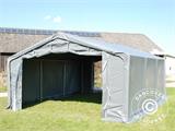 Storage shelter PRO 5x6x2x3.39 m, PVC, Grey