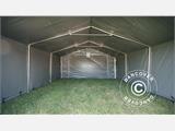 Storage shelter PRO 5x6x2x3.39 m, PVC, Grey