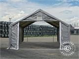 Storage shelter PRO 5x4x2x3.39 m, PVC, Grey