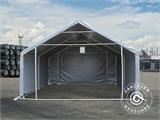 Storage shelter PRO 5x4x2x3.39 m, PVC, Grey