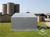 Storage shelter PRO 5x4x2x3.39 m, PVC, Grey