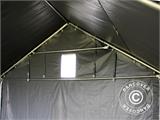 Storage shelter PRO 5x4x2x3.39 m, PVC, Grey