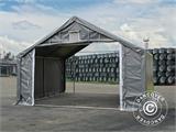 Storage shelter PRO 4x4x2x3.1 m, PVC, Grey