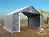 Storage shelter PRO 4x4x2x3.1 m, PVC, Grey