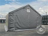 Storage shelter PRO 4x4x2x3.1 m, PVC, Grey