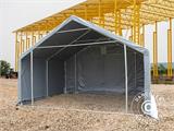 Storage shelter PRO 4x4x2x3.1 m, PVC, Grey