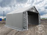 Storage shelter PRO 4x4x2x3.1 m, PVC, Grey