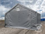 Storage shelter PRO 4x4x2x3.1 m, PVC, Grey