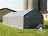 Storage shelter PRO 5x12x2x3.39 m, PVC, Grey