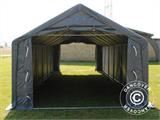 Storage shelter PRO 5x12x2x3.39 m, PVC, Grey