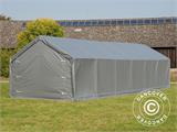 Storage shelter PRO 5x12x2x3.39 m, PVC, Grey