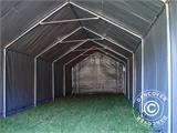 Storage shelter PRO 5x12x2x3.39 m, PVC, Grey