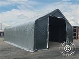 Storage shelter PRO 8x12x5.2 m PVC w/skylight, Grey