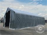 Storage shelter PRO 8x12x5.2 m PVC w/skylight, Grey