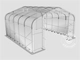 Storage shelter PRO 8x12x5.2 m PVC w/skylight, Grey