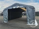 Storage shelter PRO 7x14x3.8 m PVC w/skylight, Grey