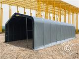 Storage shelter PRO 7x14x3.8 m PVC w/skylight, Grey