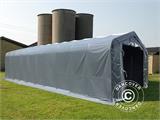 Storage shelter PRO 7x14x3.8 m PVC w/skylight, Grey