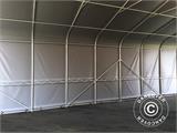 Storage shelter PRO 7x14x3.8 m PVC w/skylight, Grey