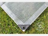 Tarpaulin 8x10 m, Net reinforced PE 200 g/m², Clear