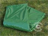 Tarpaulin 6x8 m, PVC 500 g/m², Green, Flame retardant