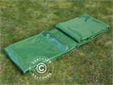 Tarpaulin 6x8 m, PVC 500 g/m², Green, Flame retardant