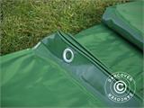 Tarpaulin 6x8 m, PVC 500 g/m², Green, Flame retardant