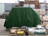 Tarpaulin 8x10 m, PVC 500 g/m², Green, Flame retardant