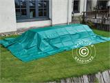 Tarpaulin 8x10 m, PVC 570 g/m², Green