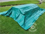 Tarpaulin 8x10 m, PVC 570 g/m², Green