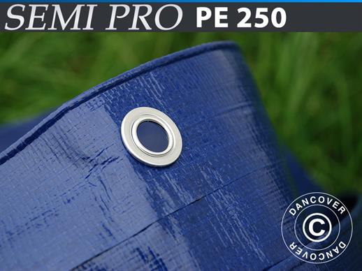 Afdekzeil 10x20m, PE 250g/m², Blauw