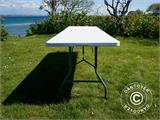 Folding Table 240x76x74 cm, Light Grey (1 pc.)