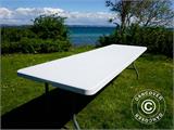 Folding Table 240x76x74 cm, Light Grey (1 pc.)