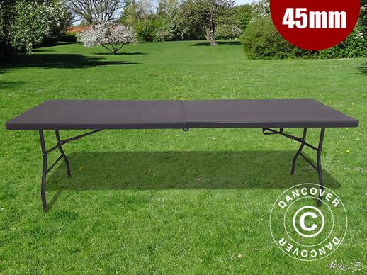 Folding Table 240x76x74 cm, Black (1 pc.)