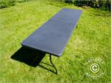 Folding Table 240x76x74 cm, Black (1 pc.)