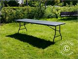 Folding Table 240x76x74 cm, Black (1 pc.)