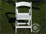 Padded Folding Chair 45x45x80 cm, White, 24 pcs.