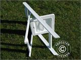 Padded Folding Chair 45x45x80 cm, White, 24 pcs.