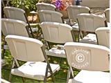 Folding Chair 48x43x89 cm, Light grey/White, 4 pcs.