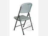 Folding Chair 48x43x89 cm, Light grey/White, 4 pcs.