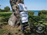 Folding Chair 48x43x89 cm, Light grey/White, 4 pcs.